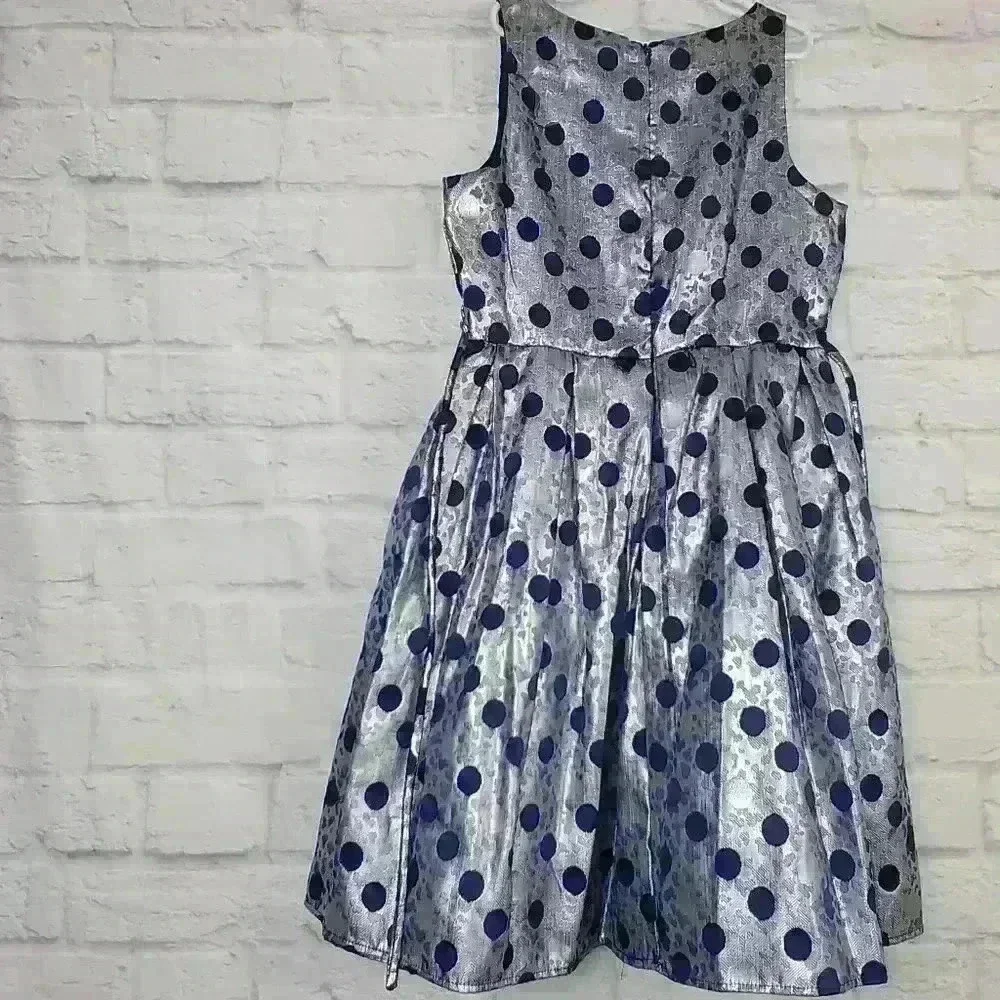 Blue Party Dress Girls Sz 14 - Picture 4 of 5